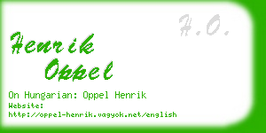 henrik oppel business card